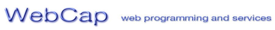 WebCap, web programming and services
